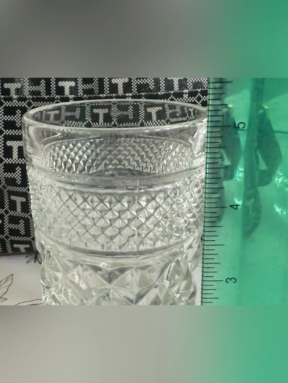 Vintage Anchor Hocking Wexford Clear Cut Glass Goblets - Set of 5, Elegant Foote